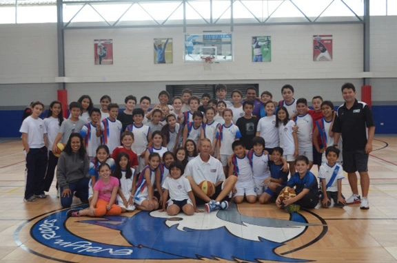 Coach Rick Walrond coaching in Guatemala
