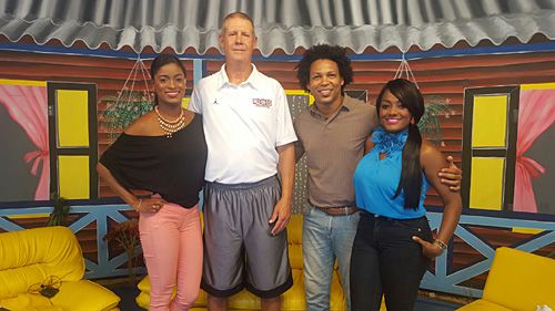 Youth basketball camp, San Andrés, Colombia